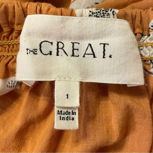 THE GREAT. NWOT Derby Midi Dress in Amber Antique Floral - Picture 7 of 9